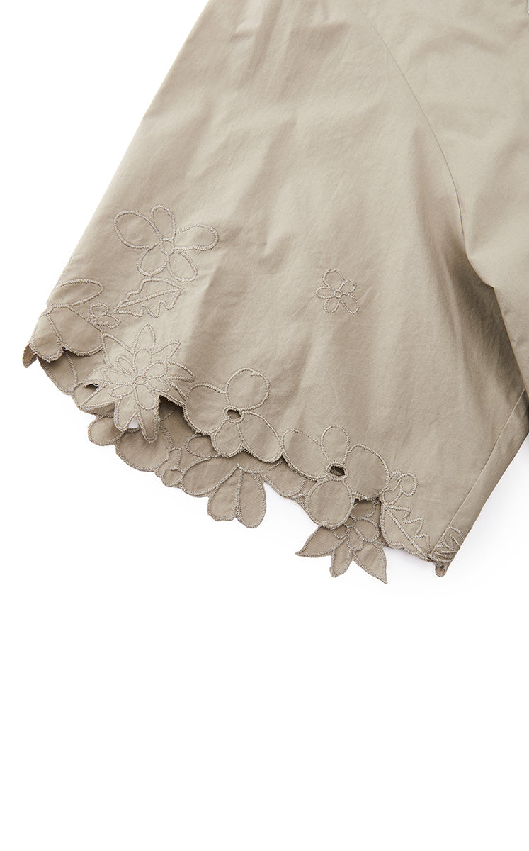 Top / JNBY Oversized Embroidered Cotton T-Shirt