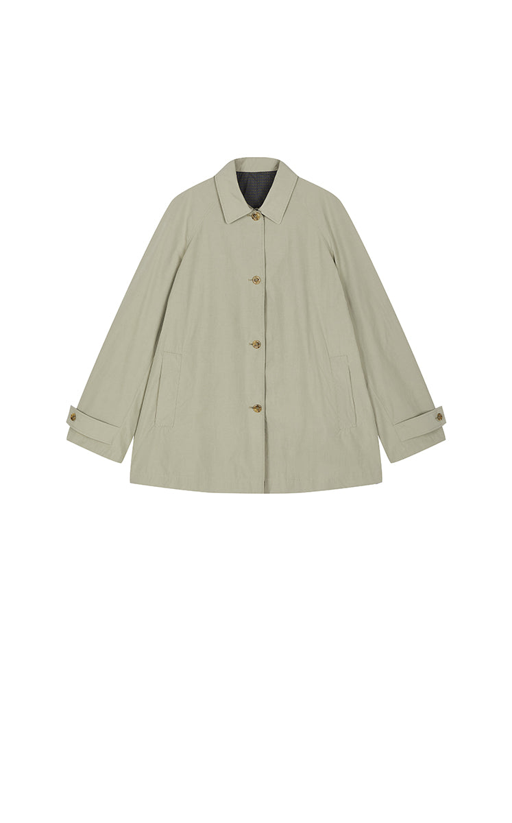 Trench Coat / JNBY A-Line Cotton Blend Trench Coat