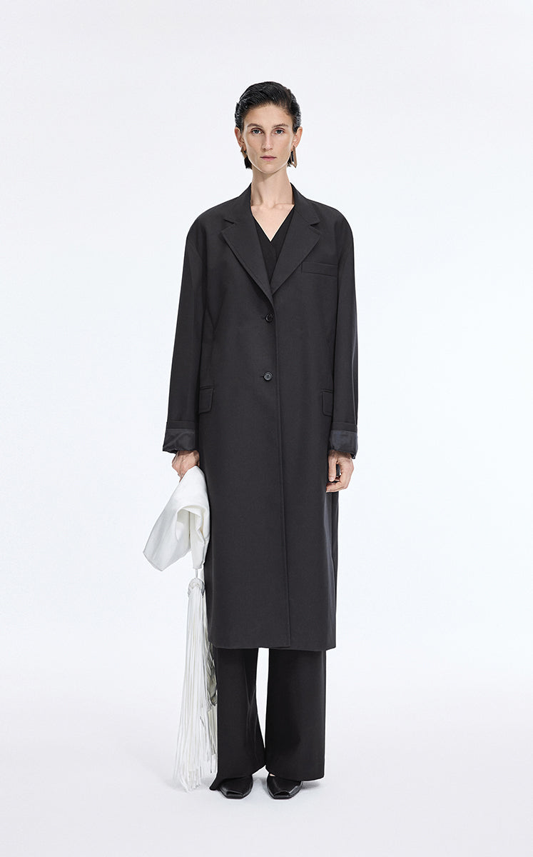 Trench Coat / JNBY Longline Trench Coat with Back Vent