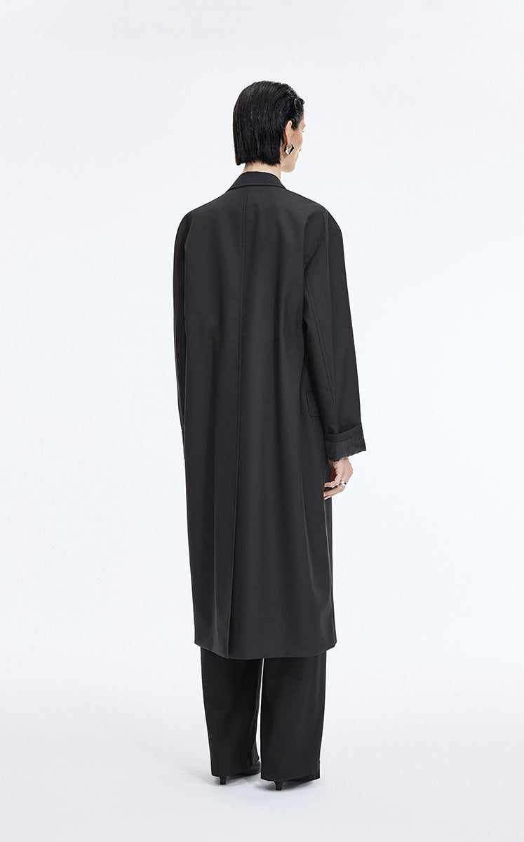 Trench Coat / JNBY Longline Trench Coat with Back Vent