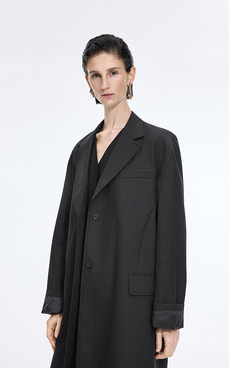 Trench Coat / JNBY Longline Trench Coat with Back Vent