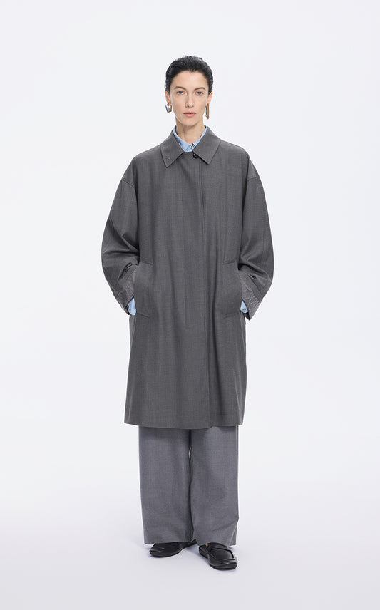Trench Coat / JNBY Minimal Relaxed Raglan Long Trench
