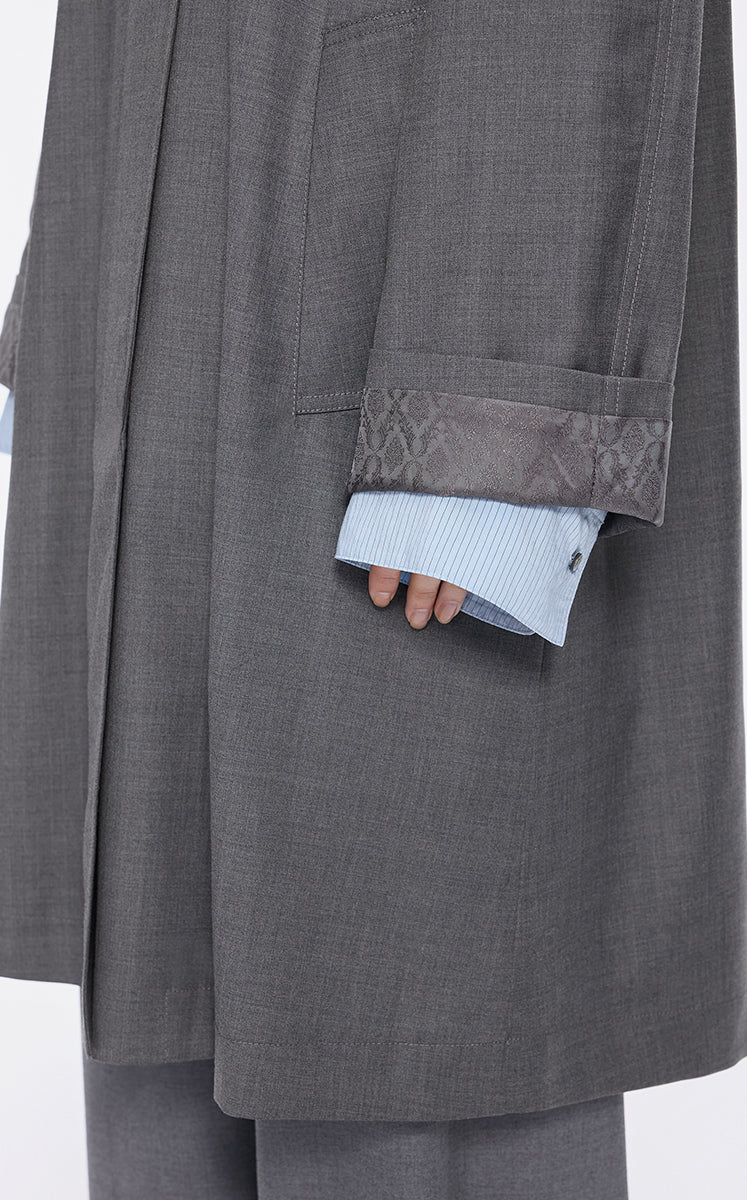 Trench Coat / JNBY Minimal Relaxed Raglan Long Trench