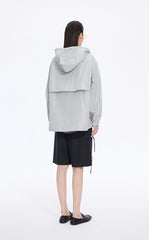 Trench Coat / JNBY Taffeta Oversized Hooded Short Trench