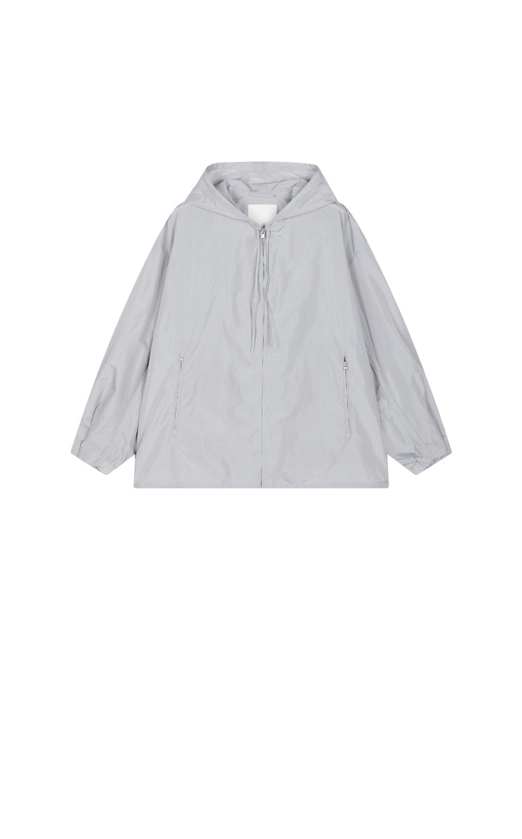 Trench Coat / JNBY Taffeta Oversized Hooded Short Trench