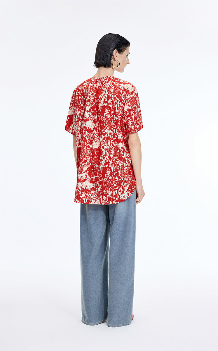 Trousers / JNBY Cool-Touch Wide Leg Knit Denim Pants