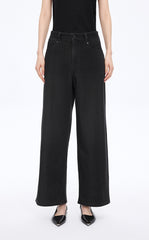 Trousers / JNBY Cool-Touch Wide Leg Knit Denim Pants