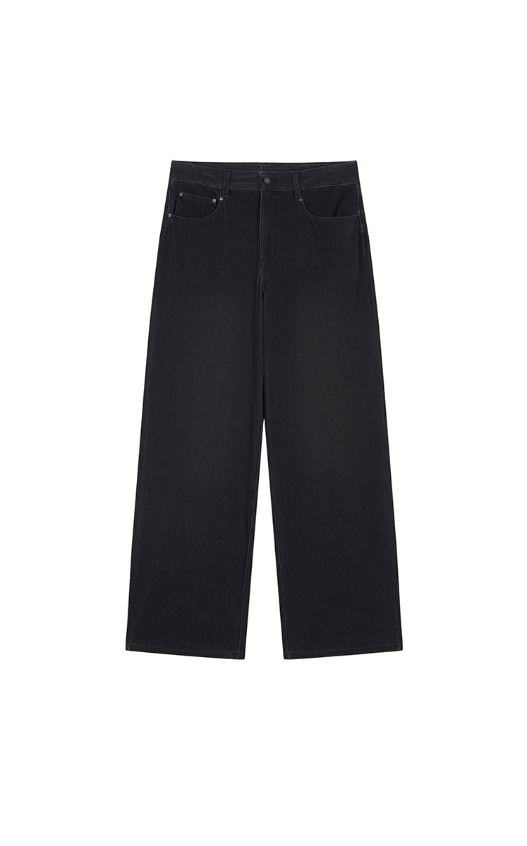 Trousers / JNBY Cool-Touch Wide Leg Knit Denim Pants