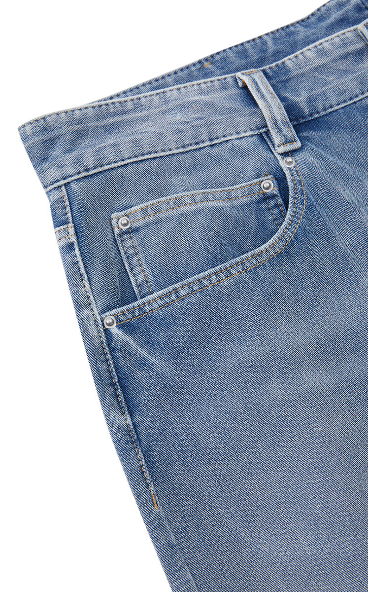 Trousers / JNBY Cool-Touch Wide Leg Knit Denim Pants