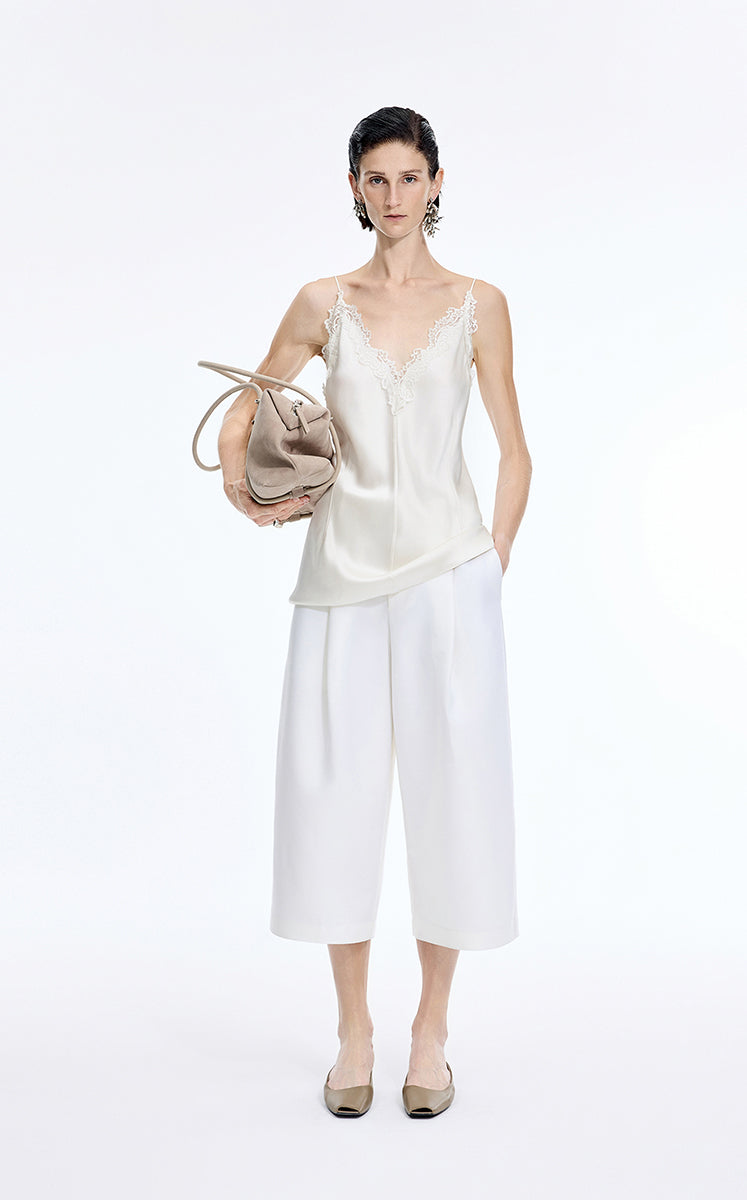 Vest / JNBY Lace Trim Acetate Blend Camisole Tank