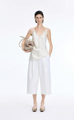 Vest / JNBY Lace Trim Acetate Blend Camisole Tank