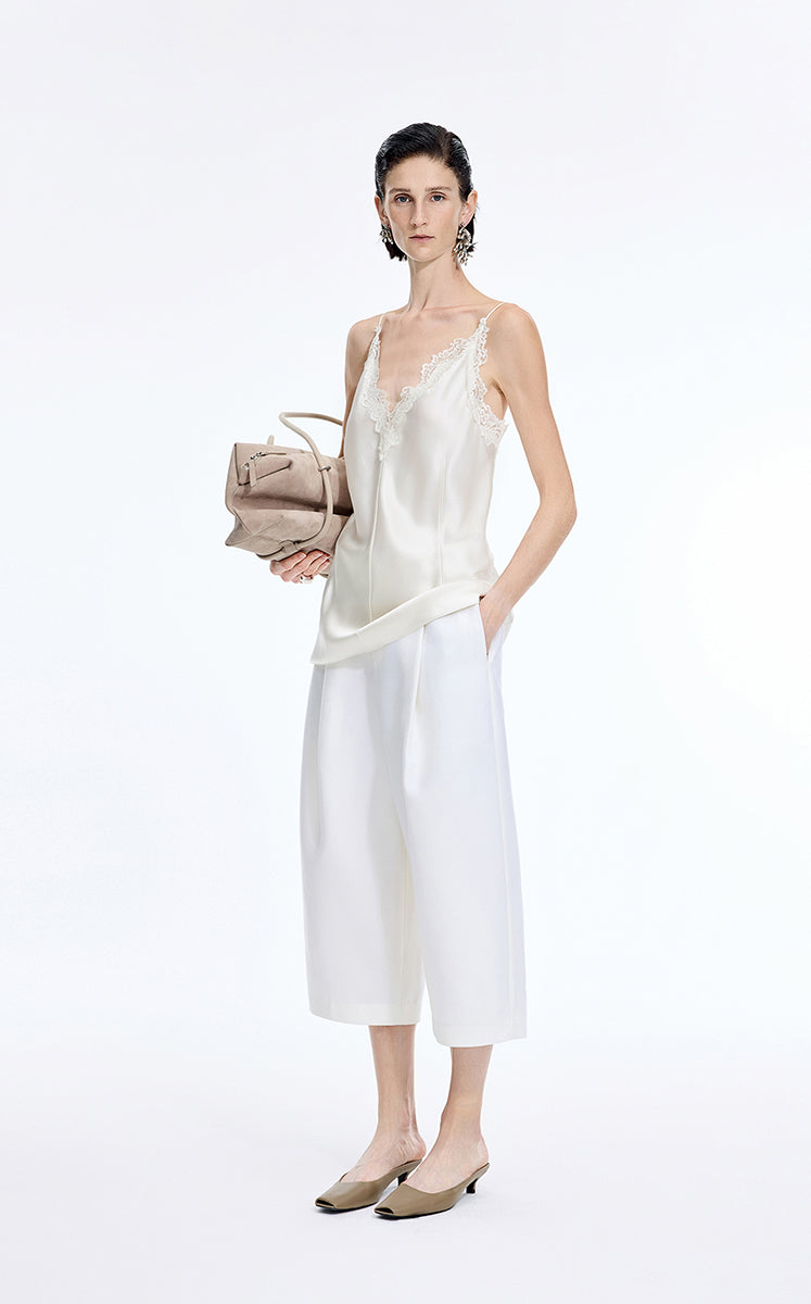 Vest / JNBY Lace Trim Acetate Blend Camisole Tank