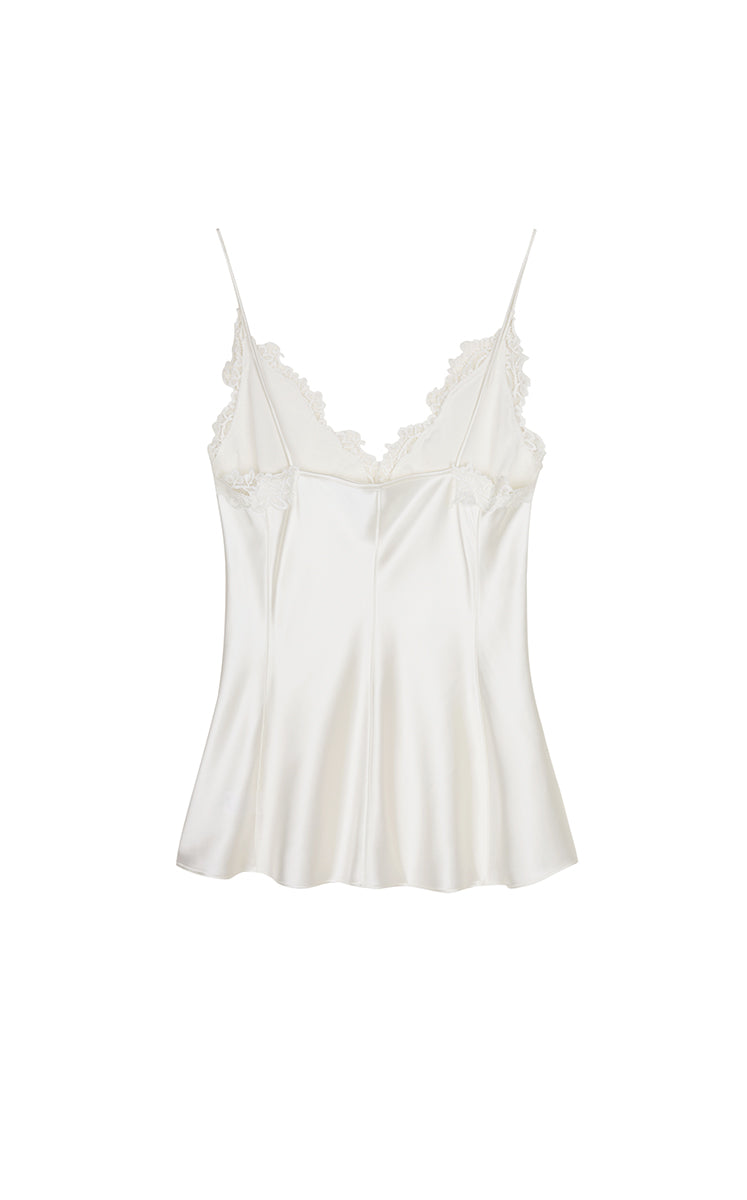 Vest / JNBY Lace Trim Acetate Blend Camisole Tank