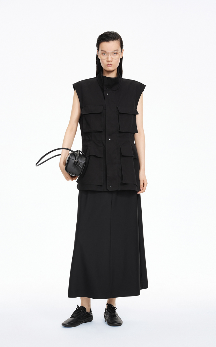 Vest / JNBY Long Cotton Utility Vest