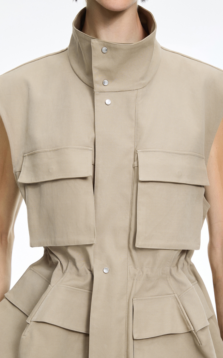 Vest / JNBY Long Cotton Utility Vest