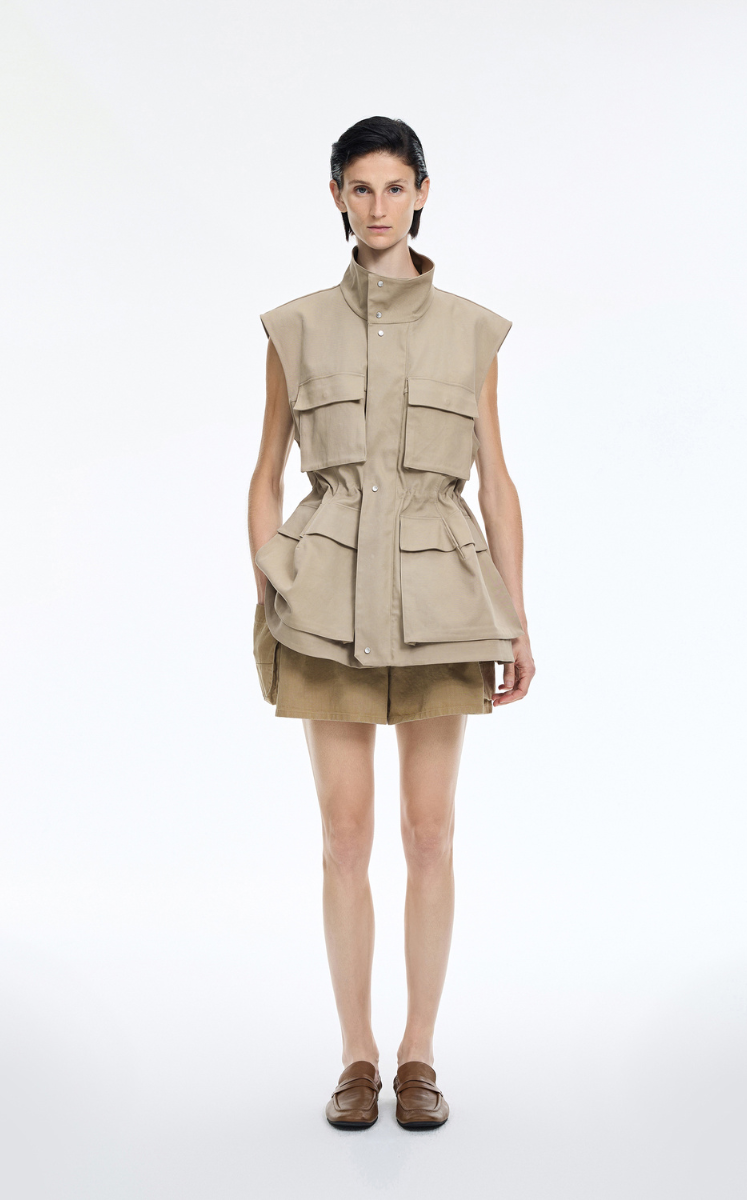 Vest / JNBY Long Cotton Utility Vest