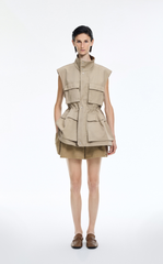 Vest / JNBY Long Cotton Utility Vest