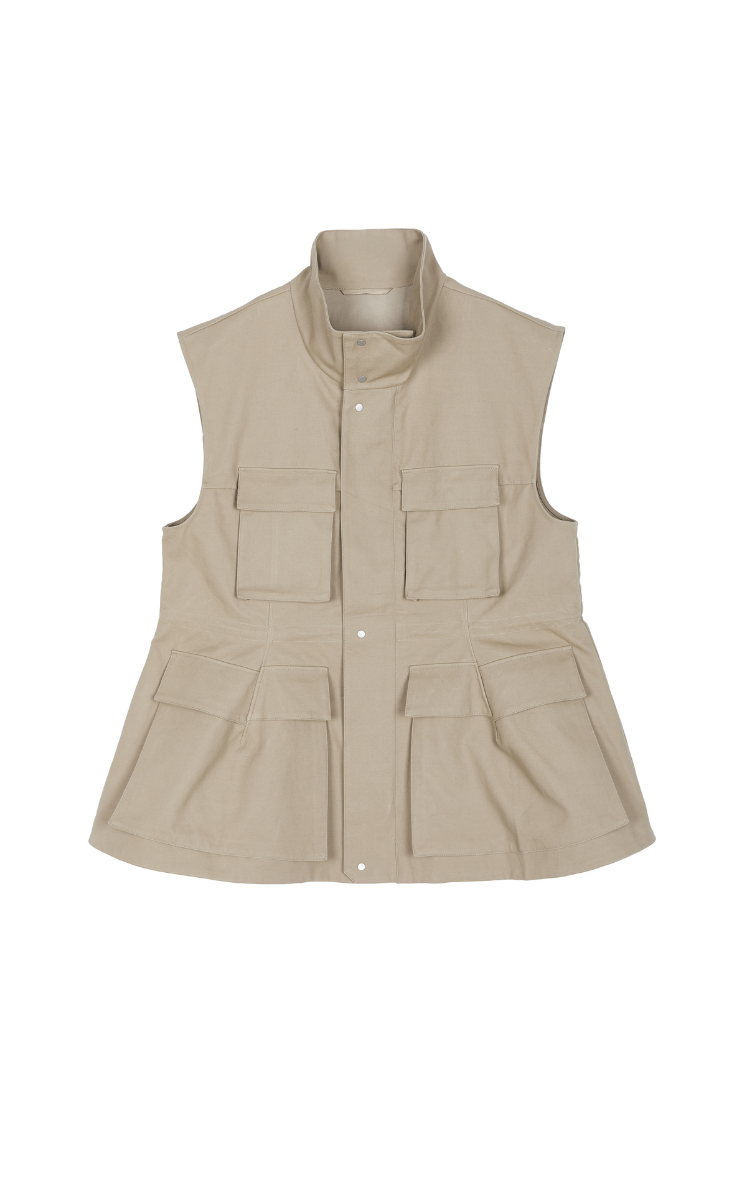 Vest / JNBY Long Cotton Utility Vest