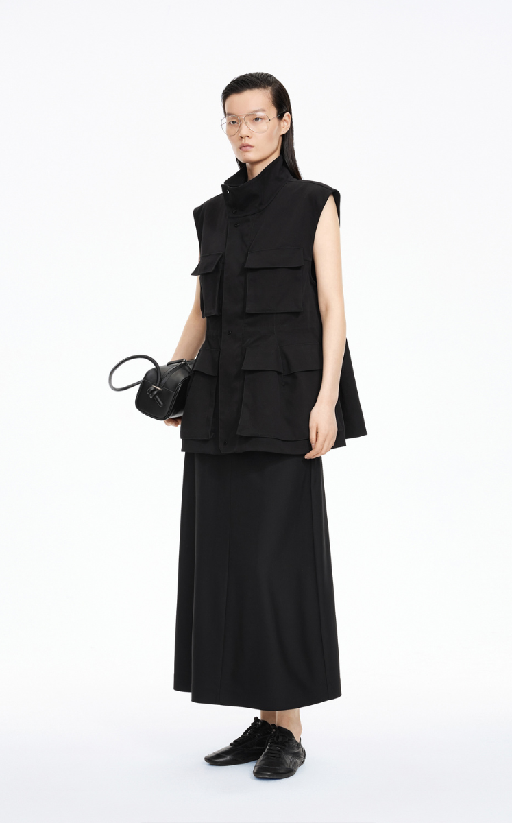Vest / JNBY Long Cotton Utility Vest