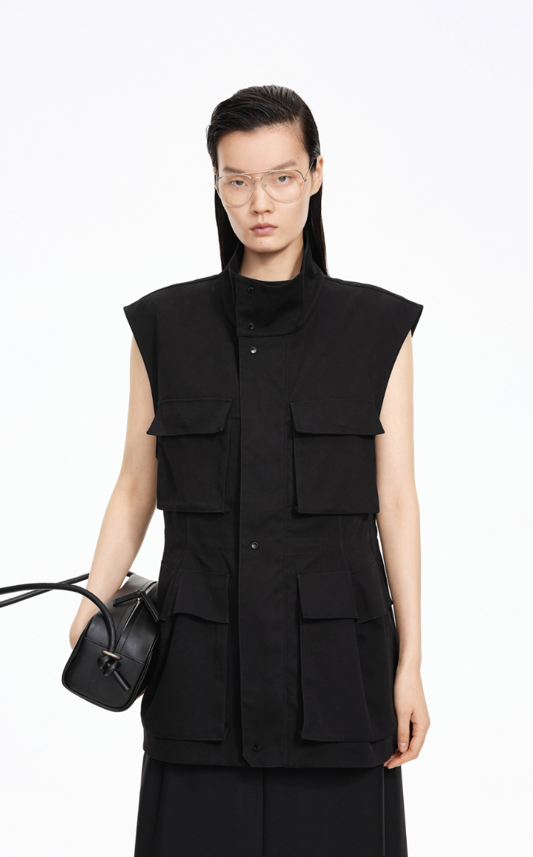 Vest / JNBY Long Cotton Utility Vest
