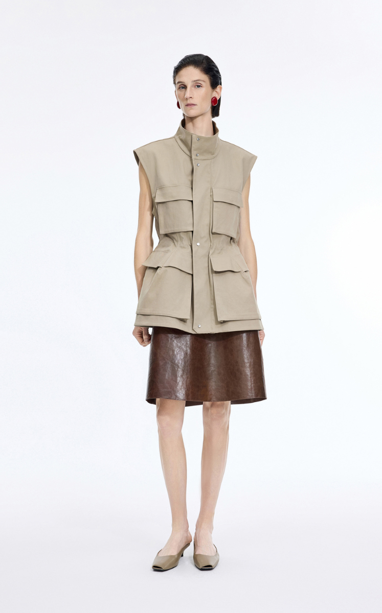Vest / JNBY Long Cotton Utility Vest