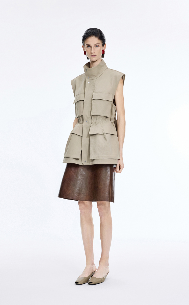 Vest / JNBY Long Cotton Utility Vest