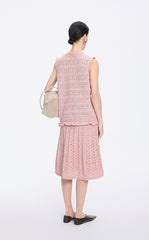 Vest / JNBY T-shaped Textured Stretch Knit Vest