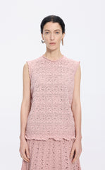 Vest / JNBY T-shaped Textured Stretch Knit Vest