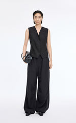 Vest / JNBY Textured Linen Blend Cropped Vest