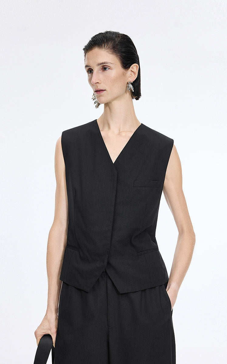 Vest / JNBY Brewed Protein Wool Tailored Vest