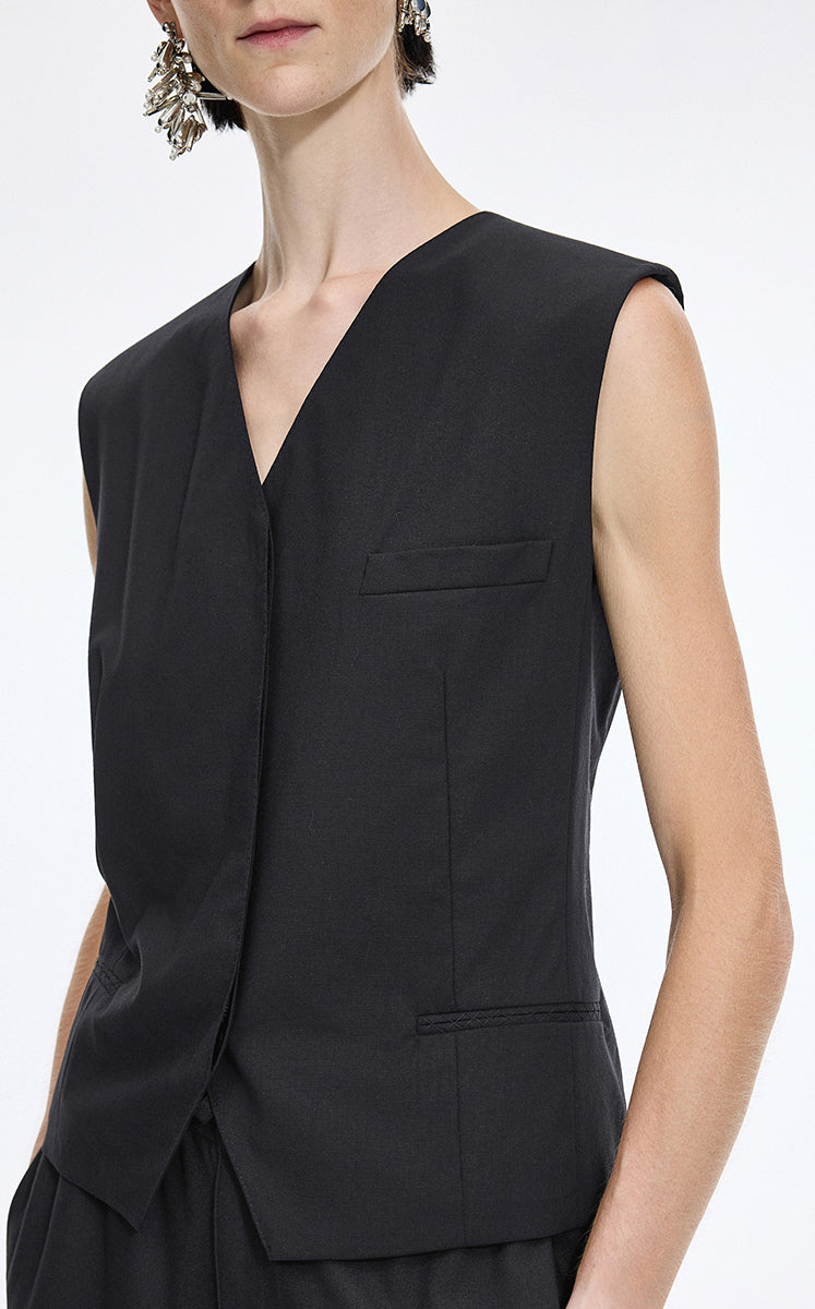 Vest / JNBY Brewed Protein Wool Tailored Vest