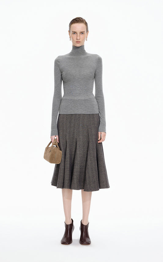 Sweater / JNBY Fitted Wool Turtleneck Pullover