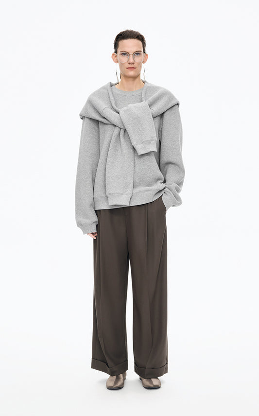 Sweatshirt / JNBY Oversized Cotton Pullover