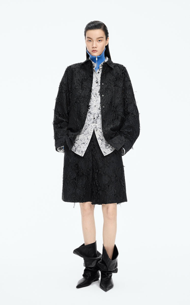 Shirt / JNBY Oversized Textured Jacquard Weave Shirt