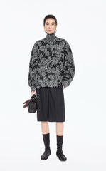 Sweater / JNBY Floral Screen Oversized Pullover