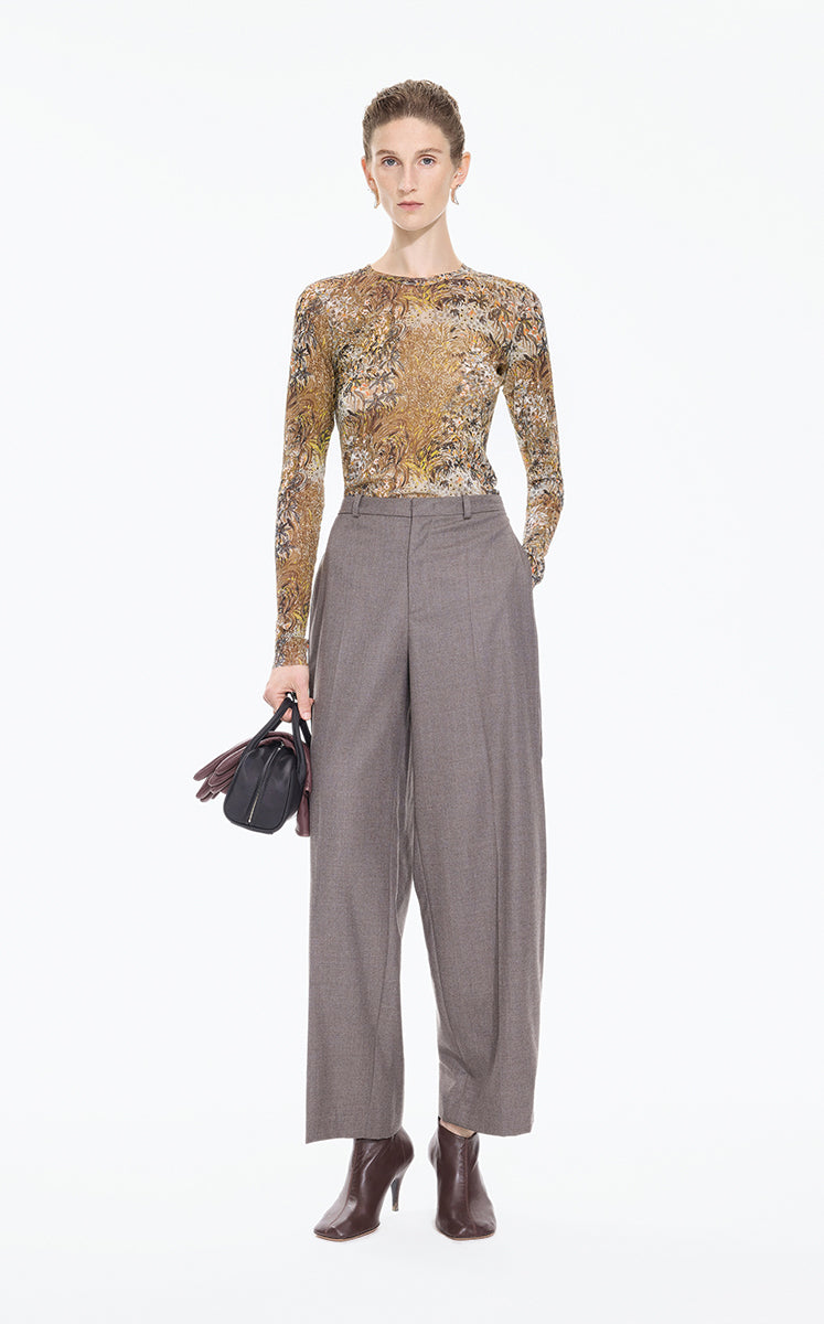 T-Shirt / JNBY Slim Fit Graphic Long Sleeve Tee