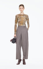 T-Shirt / JNBY Slim Fit Graphic Long Sleeve Tee