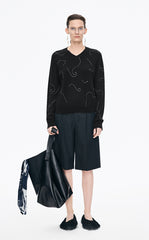 Sweater / JNBY V-Neck Cashmere Wool Sweater