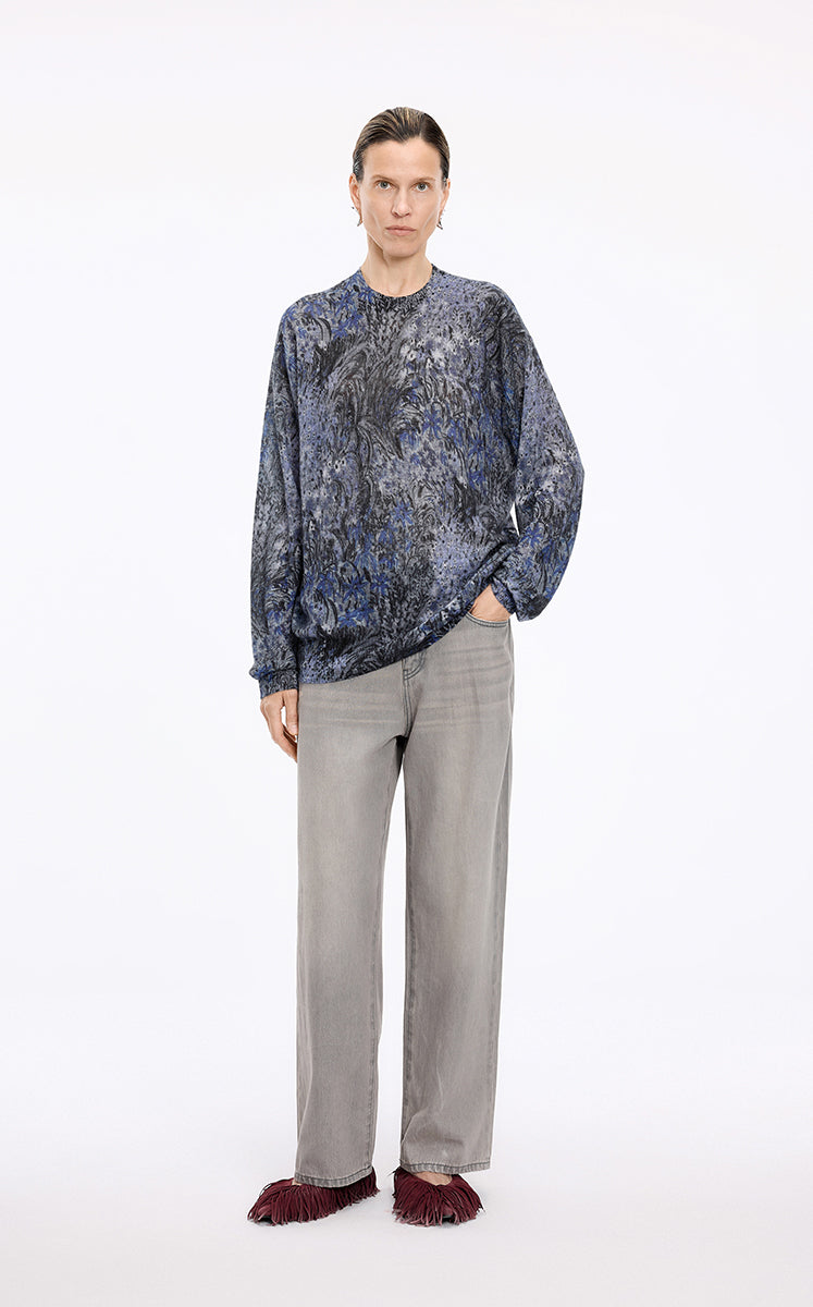 Sweater / JNBY Hand-Painted Mohair Blend Pullover