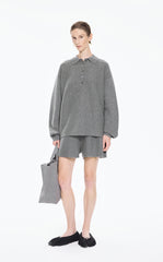 Sweater / JNBY Classic Wool Blend Polo Pullover