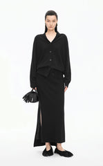 Sweater / JNBY Wool Cashmere Blend Longline Cardigan