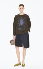 Sweatshirt / JNBY Floral motif Cotton Pullover