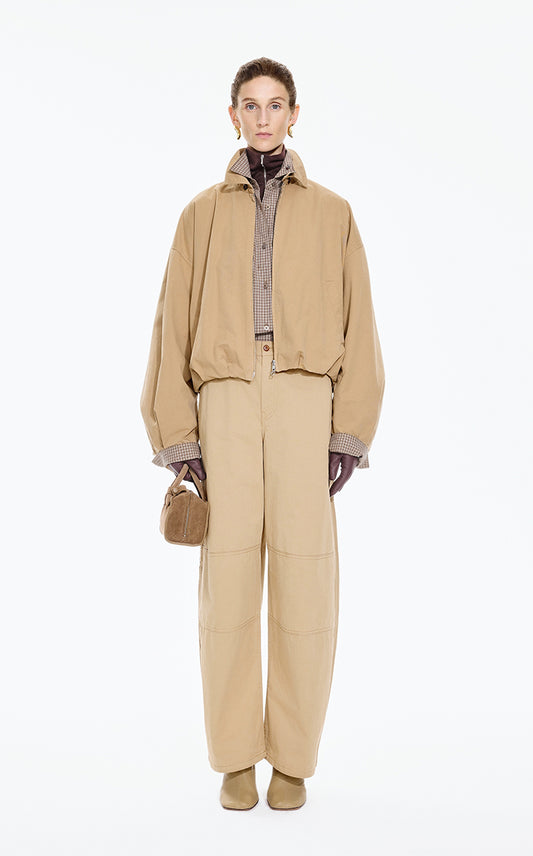 Jacket / JNBY Oversized Cotton Cropped Jacket