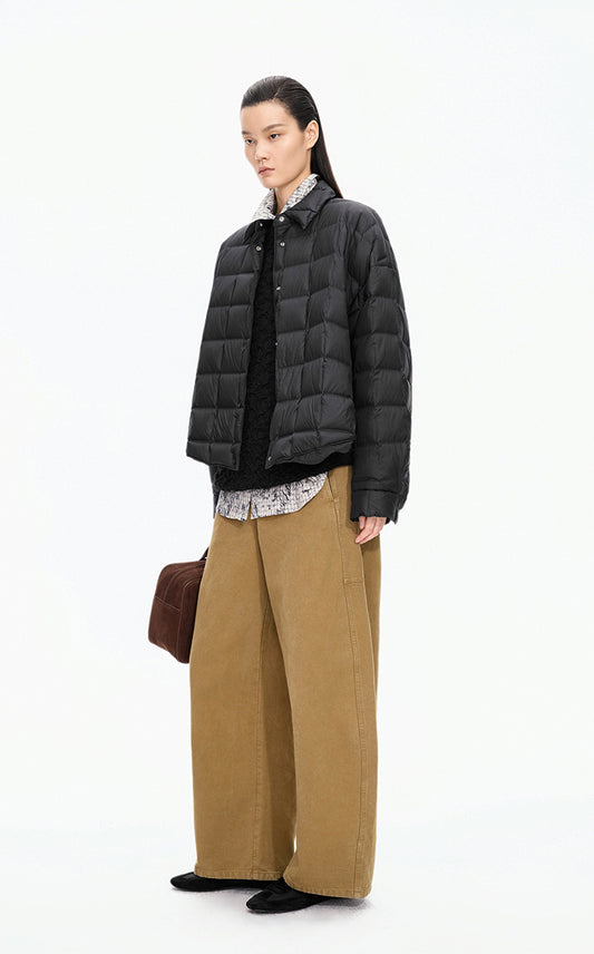 Down Coat / JNBY Oversized Short Goose Down Coat