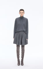 Skirt / JNBY  Wool Blend A-Line Mini Skirt