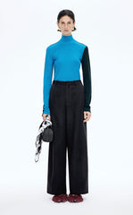 Sweater / JNBY Colorblock Wool Turtleneck Sweater