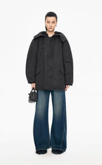 Down Coat / JNBY Oversized Raglan Mid-Length Down Coat