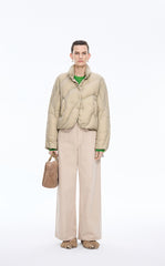 Down Coat / JNBY Curved Quilted Short Down Coat