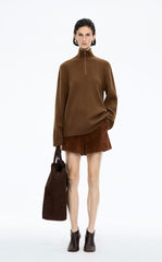 Sweater / JNBY Half-Zip Wool-Cashmere Blend Pullover