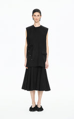 Vest / JNBY Double-Faced Collarless Wool Vest